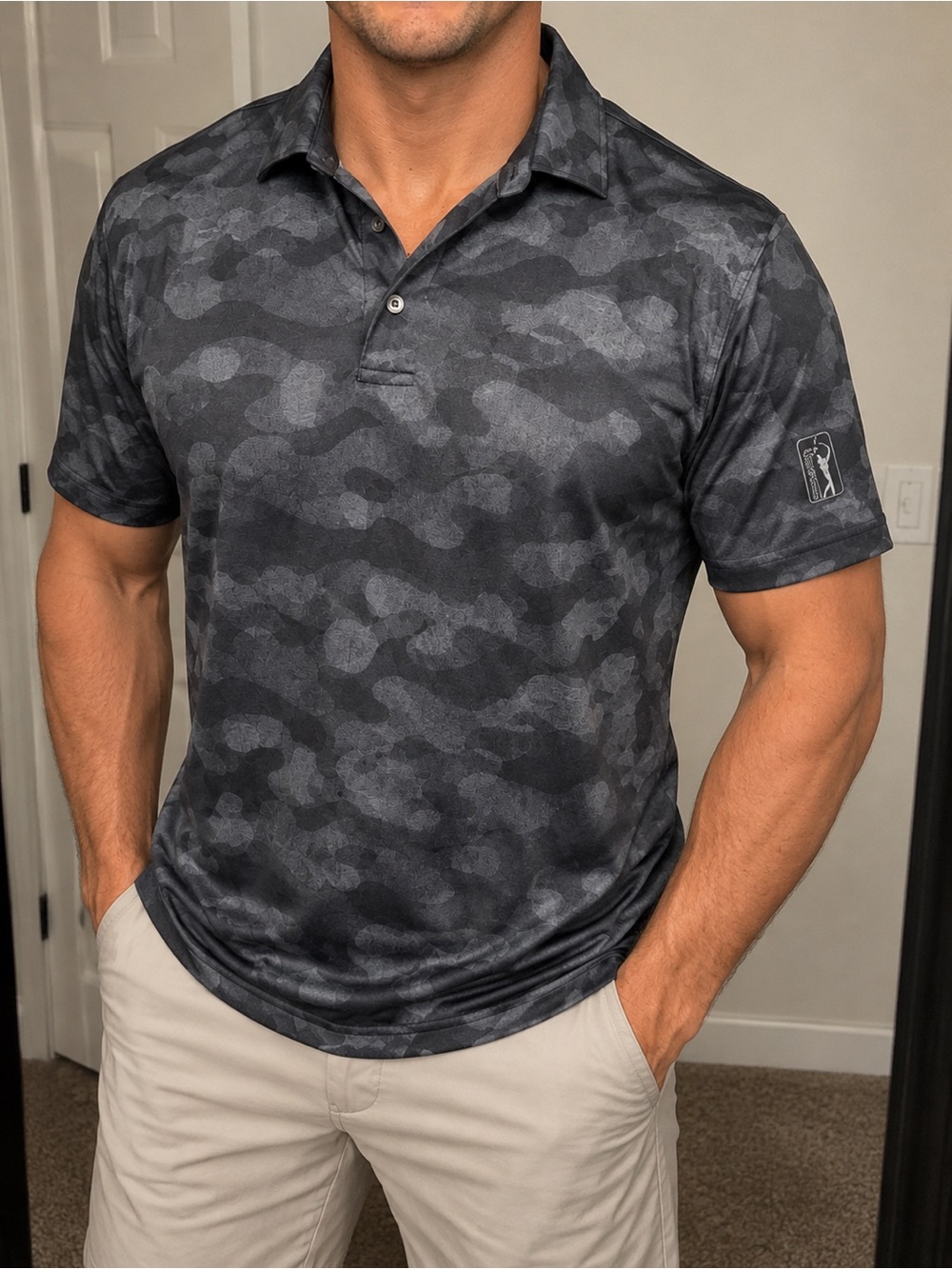 PGA Tour Men’s Camo Golf Polo